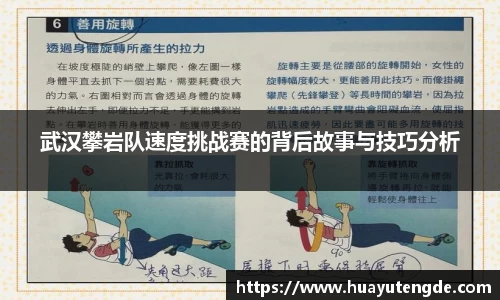 武汉攀岩队速度挑战赛的背后故事与技巧分析